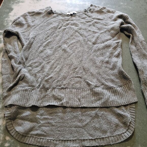 Madewell Chronicle Texture  grey Pullover Sweater  Sz XS - Picture 4 of 7